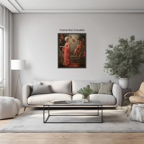 Posterizer 1 pcs-creepy spider like alien creatures-Abstract & Modern Art-Fantasy & Fiction Art-Gift for Art Lovers-Decor for Home & Office- UNFRA...