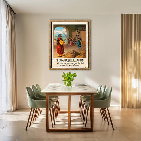 Posterizer 1 pcs-Preparation for the messiah poster-Religious Posters-Gifts for Christians -Decor for Church, Sunday School Classroom- unframed wa...