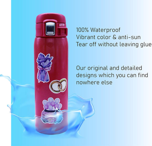 Waterproof Vintage Travel Sticker Pack (30pcs) Retro Travelling Tourism Stickers for Laptop Pad Computer Vacuum Flask Planner Post Card Letter Art...