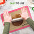 Nutrichef Silicone Baking Mats - 2 Non-stick Food-Grade Reusable Silicone Mats - Perfect for Half Baking Pans 16.5 x 11.6 IN - Oven-Safe Up to 480...