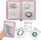 Bracelet Holder Travel Jewelry Organizer Case Transparent Jewelry Storage Book for Earring Necklace Ring with Small Clear Zippered Pouch...
