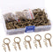 Rustark 450 Pcs 20mm Bronze Split Key Chain Rings with Chain and Jump Ring Bulk, Screw Eye Pin Keychain Parts Kit for Crafts Supplies Jewelry Maki...