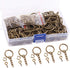 Rustark 450 Pcs 20mm Bronze Split Key Chain Rings with Chain and Jump Ring Bulk, Screw Eye Pin Keychain Parts Kit for Crafts Supplies Jewelry Maki...