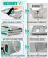 Dog Grooming Hammock Harness, XS Dog Hanger for Nail Trimming, Grey Dog Sling Nail Trimming,Dog Holder Grooming Restraint Thick Neck Support...