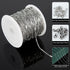 UMAOKANG 33 Feet 316 Stainless Steel Chain for Jewelry Making, Silver Tube Bar Curb Link Chain Bulk with Jump Rings Lobster Clasps for Necklace Br...