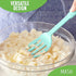 GreenLife Cooking Tools and Utensils, 10-in-1 Silicone Fork to Stir Mix Mash and Scrape, Heat and Stain Resistant, Dishwasher Safe, Grey...
