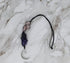 BOHO GARDEN Hanging Car Charm - 2-Pack Rose Quartz & Amethyst + Black Tourmaline & Blue Calcite - Dangling Moon & Healing Crystal Accessories, Rea...