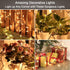 ODEETRONIC Twinkle String Lights, 21.63ft 100 Count Incandescent Brown Christmas Lights, UL Certified Connectable Tree Light, Mini Warm White Ligh...