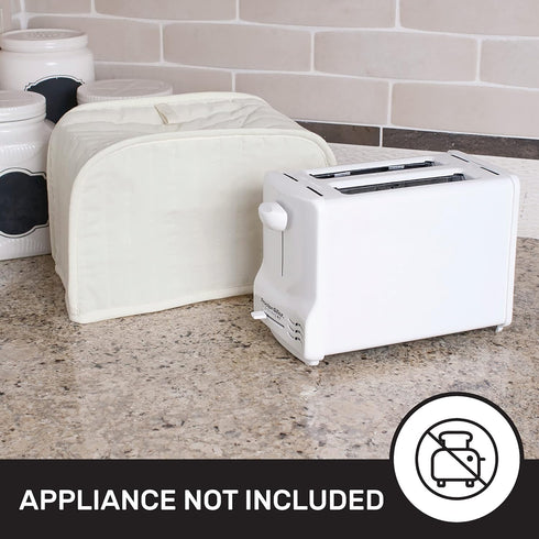 Ritz Premium Universal Two Slice Toaster Cover, 11.25" x 5.75" x 7", Polyester and Cotton Quilted, Fingerprint Protector, Super Soft Appliance Cov...