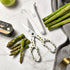 Linoroso Kitchen Scissors Heavy Duty Kitchen Shears with Magnetic Holder Made with Japanese Steel 4034, Multipurpose Ultra Sharp Cooking Scissors ...