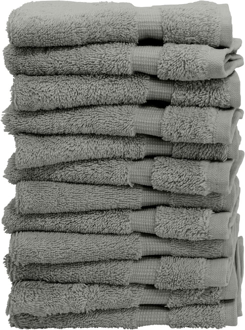 Luxury Hotel & Spa Quality, 100% Turkish Cotton 700 GSM Cloth, for Body wash, Makeup Remover & Facial Cleaning, Baby, face, loofah, Dobby Border S...