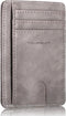 TOURSUIT Travel Minimalist Slim Front Pocket Wallet for Men Women, RFID Blocking Credit Card Holder Case (Grey)...