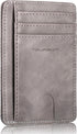 TOURSUIT Travel Minimalist Slim Front Pocket Wallet for Men Women, RFID Blocking Credit Card Holder Case (Grey)...
