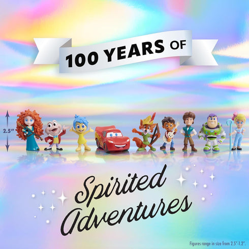 Disney100 Years of Spirited Adventures, Limited Edition 9-piece Figure Set, Kids Toys for Ages 3 Up by Just Play...