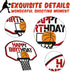Basketball Cake Topper Happy Birthday Sign Cake Decorations for Basketball Ball Player Scene Sport Net Court Themed Man Women Boy Girl Birthday Pa...