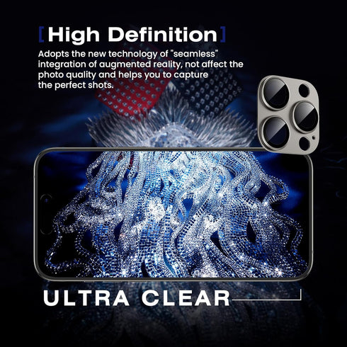 Goton for iPhone 15 Pro Max/iPhone 15 Pro Camera Lens Protector, Tempered Glass Camera Screen Protector Lens Cover for 15 Pro Max / 15 Pro Camera ...