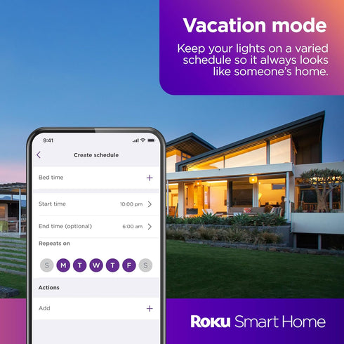Roku Smart Light Bulbs (Color, 1-Pack) - Dimmable A19 Color Lightbulbs with Adjustable Brightness & Temperature - WiFi Smart Bulbs Works Voice, Al...