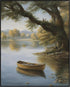 Posterizer 1 pcs- lake scene-nature-oil painting style 1-Landscape & Nature Art-Floral Botanical Art- Decor for Home & Office- unframed wall art...