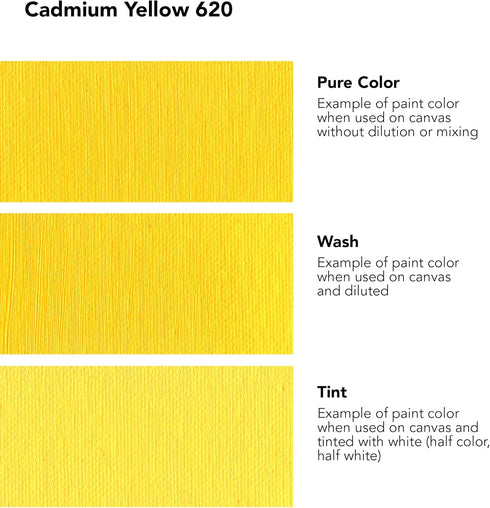Daler Rowney Georgian Oil Paint Cadmium Yellow 38ml Tube - Art Paints for Canvas Paper and More - Oil Painting Supplies for Artists and Students -...