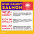 HOLI Freeze Dried Salmon Dog Food Topper - with Omega 3 & 6 - Single Ingredient, Human-Grade Wild Caught Salmon - Dog Food Flavor Enhancer for Pic...