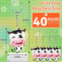 MTLEE Cow Party Favors Cute Rubber Cow Keychain Farm Laughing Cow Animal Cow Baby Keychains for Boys Girls Teens School Carnival Rewards Baby Show...