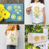 20 Pieces Sunflower Stencils Reusable Sunflowers Flower Stencils for Painting on Wood Wall Floral Stencil for Painting on Furniture,Canvas, Paper,...