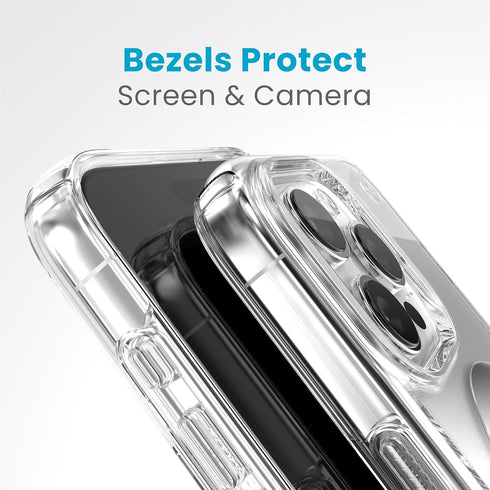Speck Clear iPhone 15 Pro Max Case - ClickLock No-Slip Interlock, Built for MagSafe, Drop Protection - Scratch Resistant, Anti-Yellowing, 6.7 Inch...