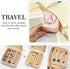 Travel Jewelry Case - Small Initial Jewelry Holder Organizer | Pink Travel Jewelry Box Women Girl | Earring Organizer | Birthday Gift | Personaliz...
