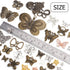 100g Mixed Butterfly Charms Vintage Fly Insect Pendant Charms for Necklace Bracelet Jewelry Making Crafting...