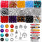 Bead bracelet making kit,Beads for Jewelry Making Bulk Mixed 471pc Healing Bead Rock Loose Nature Stone Gemstone for DIY Bracelet Necklace Essenti...