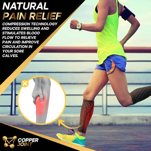 Calf Compression Sleeve - Leg Compression Sleeves for Shin Splints, Varicose Vein Compression Leg Sleeve for Women & Men, Calf Sleeves for Runners...