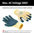 Electrical Insulated Gloves, 400V High Voltage Resistance Electrician Safety Gloves, Rubber Non Slip Work Gloves...