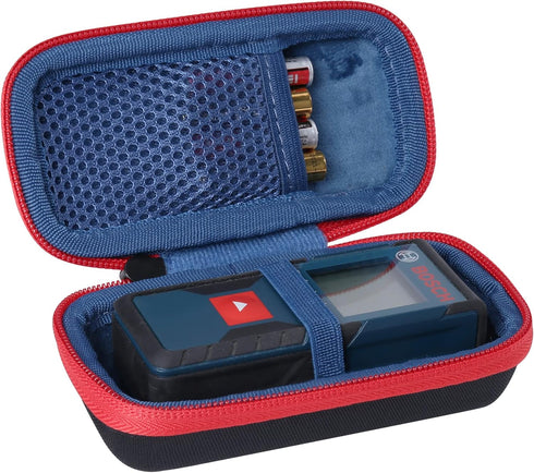 co2CREA Hard Travel Case Replacement for Bosch GLM 20 Compact Blaze 65' Distance Measure (Black Case + Inside Blue + Red Zipper)...