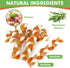 MON2SUN Dog Treats, 5 Inch Chicken and Rawhide Braids, Braided Rawhide Sticks Dog Chew Treats for Small Dogs, Teeth Cleaning and Long Lasting Dog ...