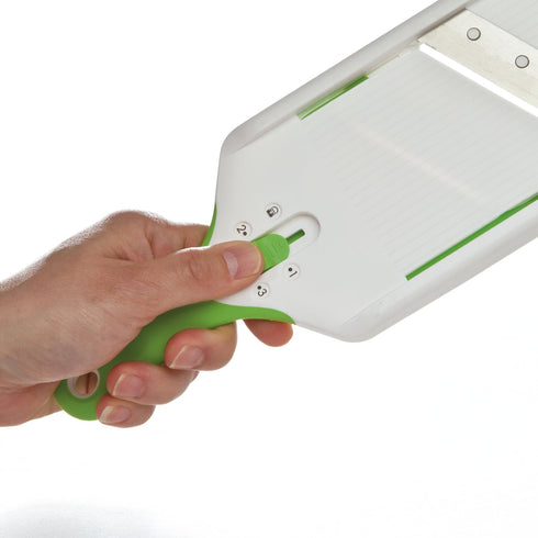 PrepSolutions Adjust-A-Slice Mandoline Slicer, Green – Adjustable Thickness, Perfect for Vegetables, Fruits, and More...