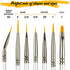 Best Model Miniature Paint Brushes - Small Detail Paint Brush Set - 7 pcs Model Paint Brushes for Miniature Painting, Fine Detailing – Tiny, Mini,...