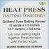 Deco Art Heat Press Batting Together Printing Presses, 1-1/2-Inch by 15-Yard, White...