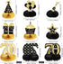 8 Pieces Cheers to 70 Years Birthday Decorations 70th Birthday Honeycomb Centerpieces Black Gold Table Toppers 70th Party Decorations for Seventy ...