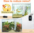 hygger Mini Aquarium Air Pump Kit Small Fish Tank Air Pump 1W for 5-20 Gallon Fish Bowl with Air Tube Air Bubbler Stone Check Valve...
