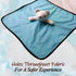 The Safer Baby Lovey | Breathable & Soft Security Blanket | Soft Blanket with Holes for Easy Breathing | Gender Neutral Snuggle Toy | Baby Gift fo...