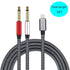 Lightning to Dual 6.35mm 1/4" TS Mono Stereo Y-Cable Splitter Lightning to Dual 1/4 inch Audio Cable Compatible for iPhone14/13/12/11/X/8/7/iPad,A...