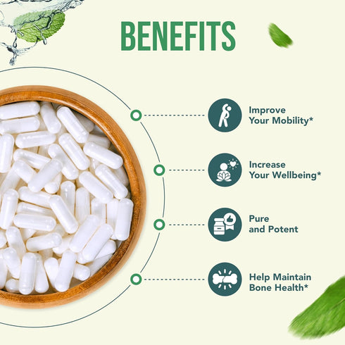 1500mg SAM-e Supplement - High Strength S-Adenosyl-L-Methionine Capsules 1500mg per Serving for Joint Brain Liver and Mood Support - Non-GMO High ...