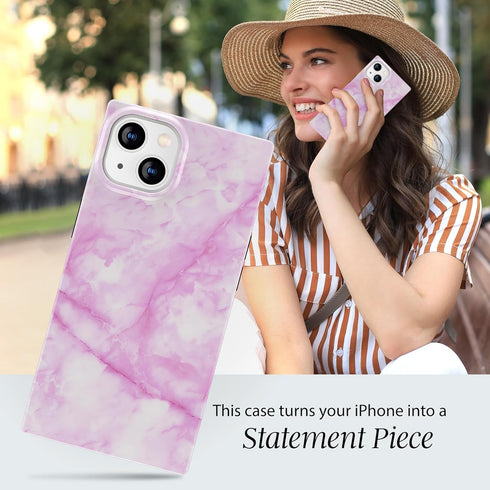Cocomii - Rectangle Case Compatible with iPhone 12 Mini - Natural Marble, Timeless Pattern, Glossy, Women Girls Men, Protective Phone Case for iPh...