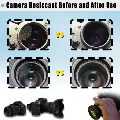 Xcivi 6 Packs Silica Gel desiccant for Digital Camera, for KODAK Cameras, for Canon Cameras,for Sony Cameras, Silica Gel Desiccant Compact Dehumid...