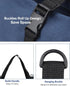 Roll Up Tool Bag, 16OZ Canvas Wrench Roll Up Pouch Multi-Purpose Tool Roll Organize, 5 Zippered Tool Pockets (Blue)...