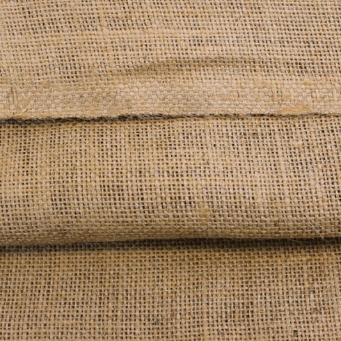 Texco Inc Solid Color Minimal Stretch 40" Wide 100% Jute Burlap Fabri, Art, Craft, Wrap, Home DIY Apparel Fabric, Natural 1 Yard...