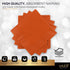 100 Pack Orange Beverage Napkins, Big Party Pack, 2 Ply, Ideal for Wedding, Party, Birthday, Dinner, Lunch, Cocktails. (5” x 5”) by Amcrate...