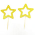 Gold Star Cupcake Toppers Star Cupcake Toppers Twinkle Little Star Decorations Birthday Cupcake Toppers Glitter Star Cake Decoration for Party Bir...