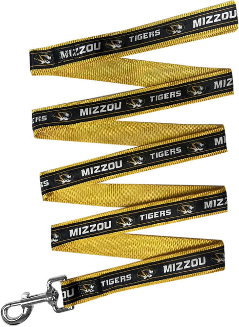 NCAA PET Leash, Small, Missouri Tigers, Dog Leash, Shiny & Colorful Leash for Dogs & Cats Licensed by The NCAA, New Version...
