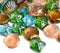 Seashell Starfish Glass Vase Filler Decorative Stars Shells Shape Premium Glass Beads Gems Aquarium Pebbles Decorative Table Scatter Decor 1.3 LB ...